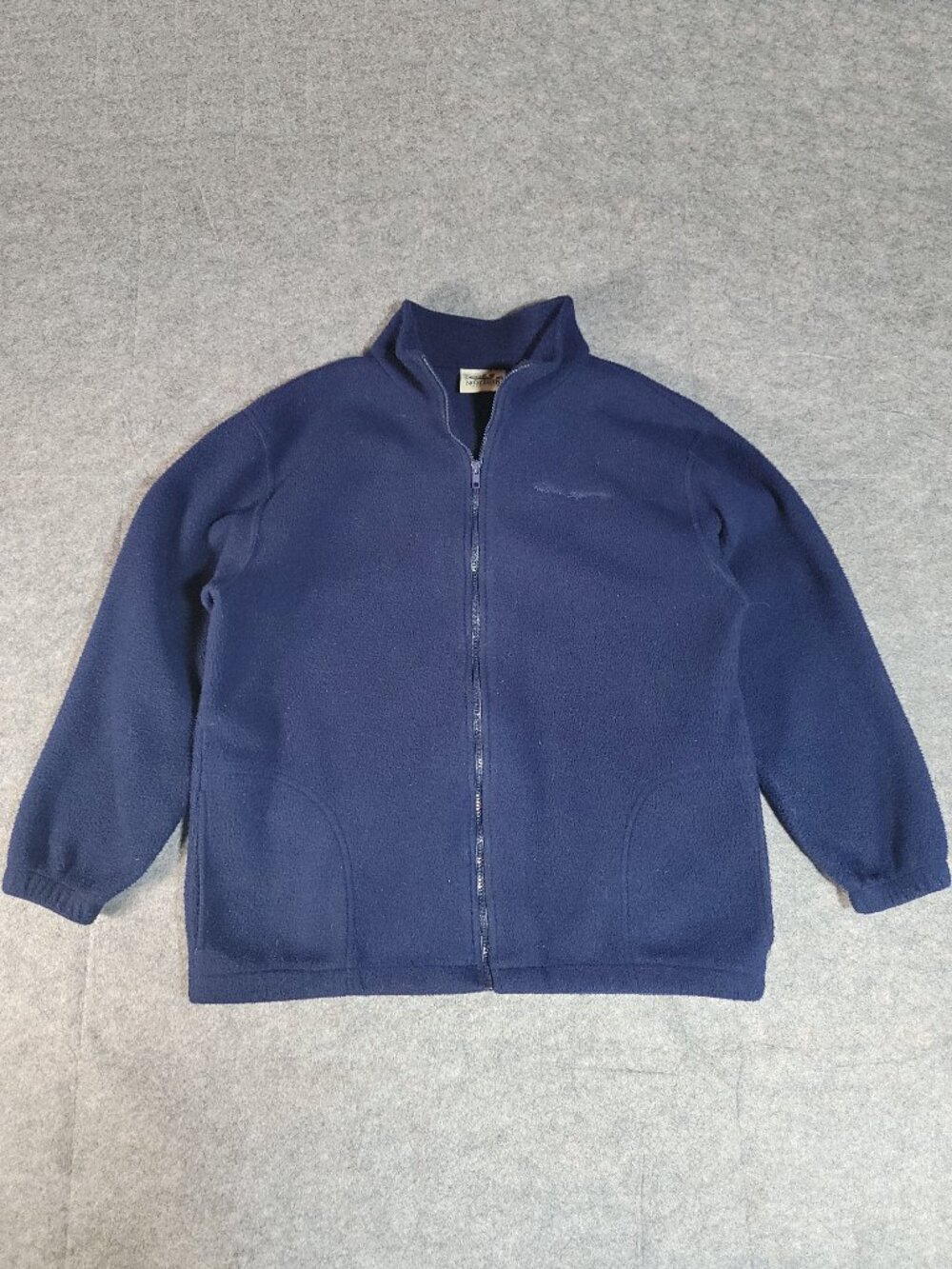 True Vintage 90s Northern Reflections Navy Blue Fleece Jacket - Made in Canada